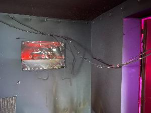 Bild: Brand in einer Garage in der Bruchstraße