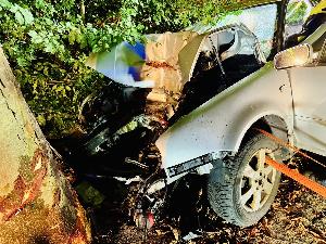 Bild: Schwerer Verkehrsunfall auf der L112 bei Wustweiler – Fahrer schwer verletzt