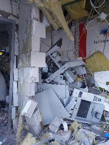 Bild: Große Schäden im Inneren des Gebäudes