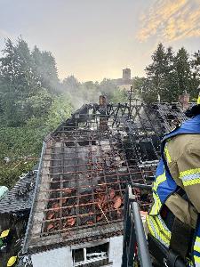 Bild: Wohnhausbrand in Dirmingen (Foto: THW OC Illingen / Kupplich-Brittnacher)