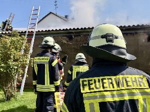 Bild: Brand einer Garage in der Jägerbergstraße