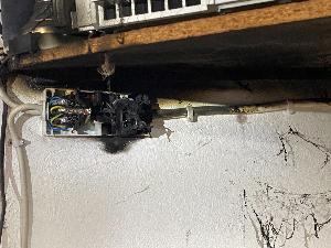 Bild: Rauchentwicklung durch Steckdose in Wiesbach