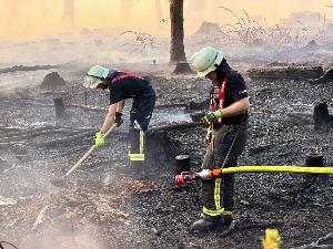 Bild: Feuerwehr Eppelborn unterstützte bei großem Waldbrand bei Ottweiler