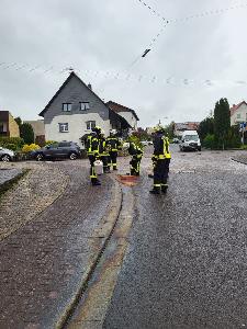 Bild: Verschmutzte Fahrbahn in der Paul-Marien-Straße