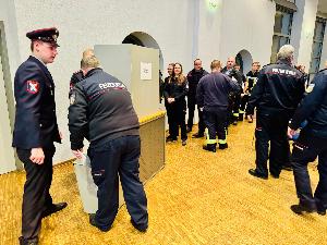Bild: Wahl des Wehrführers der Feuerwehr Eppelborn
