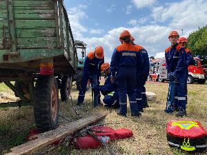 Bild: Jahreshauptübung der Kinder- und Jugendfeuerwehr Feuerwehr Eppelborn
