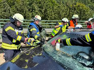 Bild: Verkehrsunfall auf der Autobahn A1