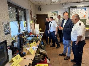 Bild: Besuch der Ausstellung zum Brand- und Bevölkerungsschutz