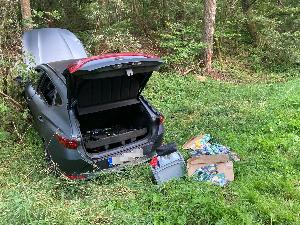 Bild: Verkehrsunfall auf der Landstraße bei Wiesbach