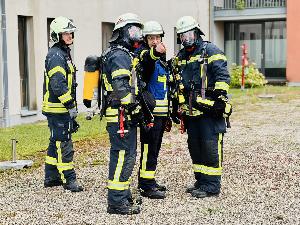 Bild: Große Evakuierungsübung im Haus Hubwald