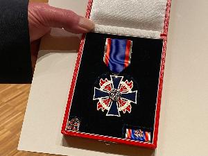 Bild: Wolfgang Braun erhielt das Deutsche Feuerwehrehrenkreuz in Silber