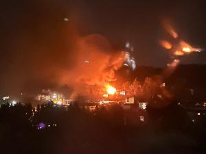 Bild: Das Feuer war von Weitem sichtbar