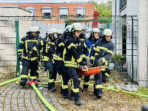Bild: Große Evakuierungsübung im Haus Hubwald