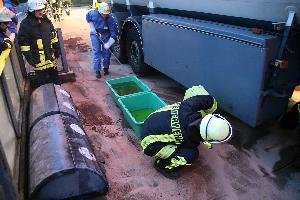 Bild: Rund 100 Liter Dieselkraftstoff wurden aufgefangen