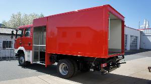 Bild: Der neue Gerätewagen Logistik im Rohbau