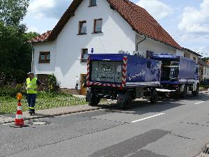 Bild: Gemeinsame Großübung von Feuerwehr, THW und DRK in Sotzweiler (Foto: Dirk Schäfer)