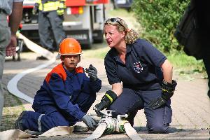 Bild: Abschlussübung der Jugendfeuerwehr in Dirmingen