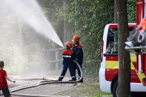 Bild: Abschlussübung der Jugendfeuerwehr in Dirmingen