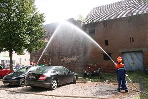 Bild: Abschlussübung der Jugendfeuerwehr in Dirmingen