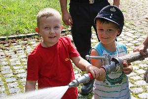 Bild: Abschlussübung der Jugendfeuerwehr in Dirmingen
