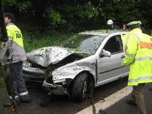 Bild: An dem Fahrzeug entstand Totalschaden