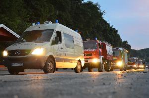 Bild: Abfahrt des saarländischen Verbands (Foto: Thomas Keller)