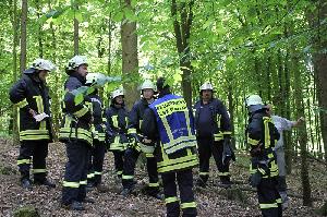 Bild: Einsatzbesprechung zum Retten der bewusstlosen Person