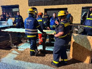 Bild: Dachstuhlbrand in der Illtalstraße