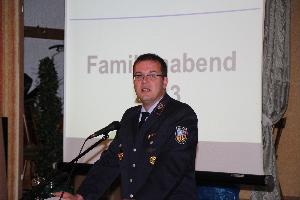 Bild: Begrüßung durch den Löschbezriksführer Dr. Frank Schwan