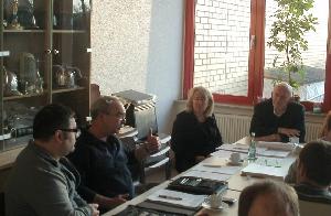 Bild: Bürgermeisterin Birgitt Müller-Closset und Ortsvorsteher Werner Michel zu Gast bei der Jahreshauptversammlung