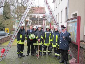 Bild: Hochzeit von Sebastian Egler aus dem Löschbezirk Eppelborn und seiner Frau Stefanie