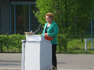 Bild: Die Laudatio von Ministerin Bachmann im Auftrag des Ministerpräsidenten von Sachsen-Anhalt Dr. Reiner Haseloff