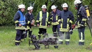 Bild: Das Spielzeug der Kinder ist vollständig ausgebrannt