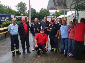 Bild: Gäste anlässlich der Tage der offenen Tür des Löschbezirks Bubach-Calmesweiler