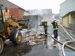 Bild: Nachlöscharbeiten