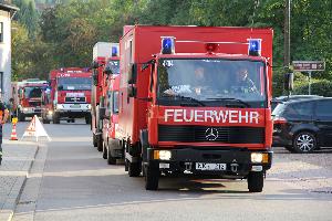 Bild: Eintreffen des Gefahrstoffzuges