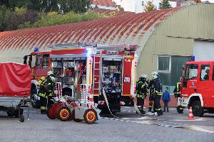 Bild: Impressionen von der landkreisübergreifenden Übung in Eppelborn