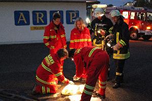 Bild: Impressionen von der landkreisübergreifenden Übung in Eppelborn