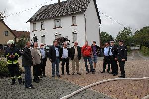 Bild: Übungsbeobachter auf der Politik und den Löschbezirken