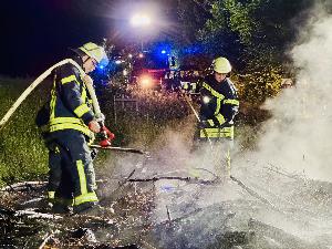 Bild: Brand am Waldrand in Dirmingen