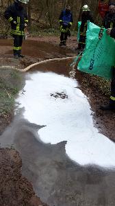 Bild: Aufbringen von Bindemitteln