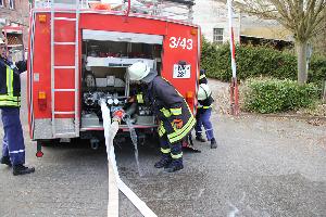 Bild: Aufbau der Löschwasserversorgung