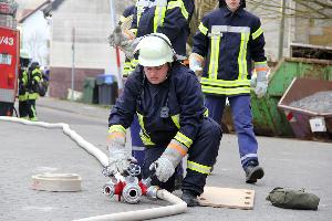Bild: Aufbau der Löschwasserversorgung