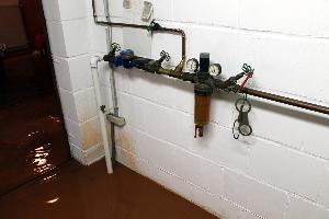 Bild: An dieser Stelle sprudelte das Wasser aus dem Boden