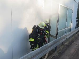 Bild: Übung an der Tankstelle