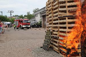 Bild: Die Übung der Jugendwehr fängt an