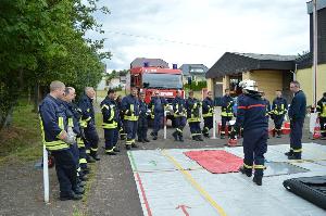 Bild: Gemeinsame Übung im Bereich Dekontamination