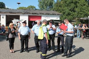 Bild: Der Dirminger Jugendbetreuer Guido Kuhn bei der Verleihung seiner Auszeichnung