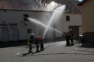 Bild: Verriegelungsstellung zum Abschirmen des Holzlagers