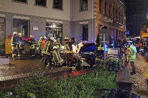 Bild: Einsatzstelle am Kirchplatz in Eppelborn
